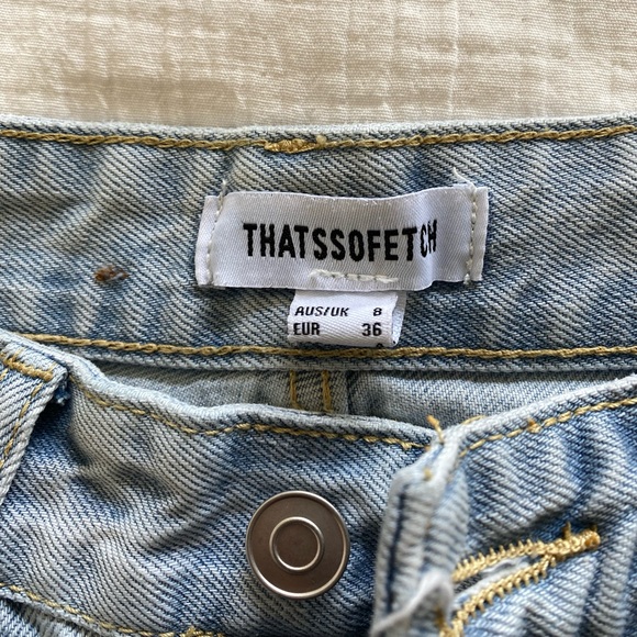 THATSSOFETCH ACE SEMI WIDE LEG JEANS - Picture 2 of 5